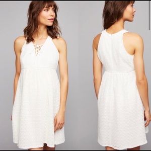A Pea in the Pod, creamy white maternity dress